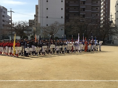 東リーグ開会式に参加しました。
